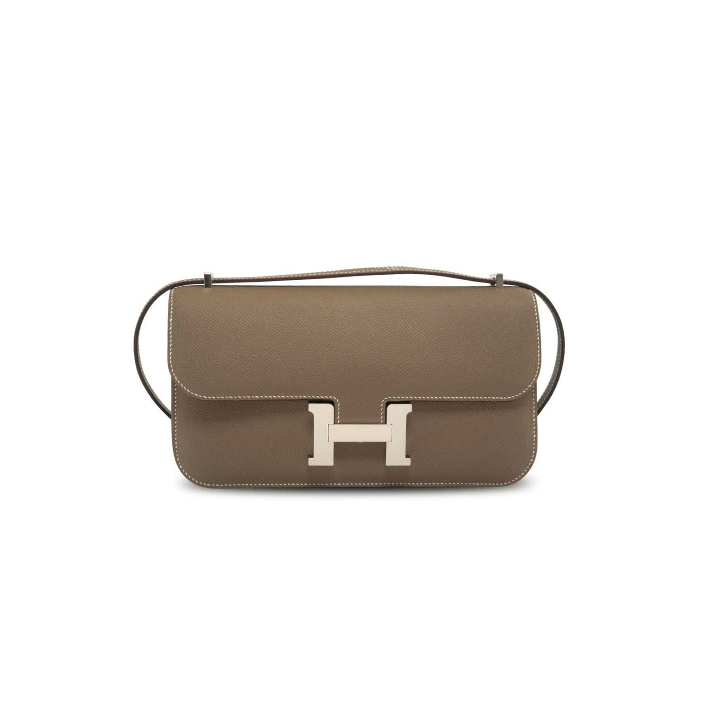 H**mes constance elan long etoupe epsom h083918epss(24*12*4cm)